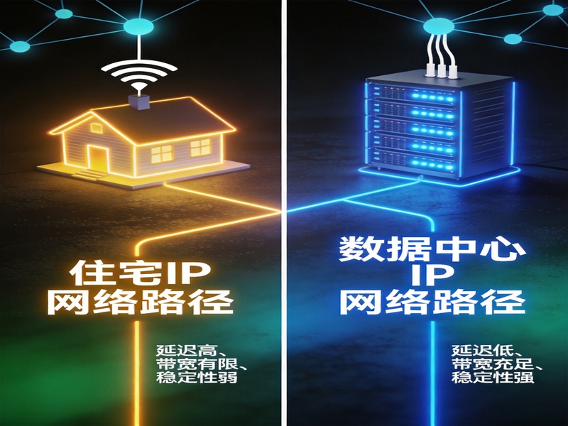 海外住宅代理IP与数据中心代理的区别